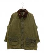 Barbourバブアー）の古着「【古着】Gamefair Oil Coat」｜オリーブ