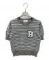 Bibiy.（ビビィ）の古着「B. BORDER LOCK KNIT」｜ブルー×グレー
