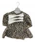 Bibiy.（ビビィ）の古着「VERO PEPURAMU LEOPARD TOP」｜ブラック×ベージュ