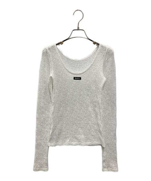 Bluelea（ブルレア）BLUELEA (ブルレア) Lacy long Tee ホワイト サイズ:FREEの古着・服飾アイテム