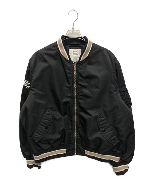 SUPREME（シュプリーム）Supreme (シュプリーム) Second To None MA-1 Jacket ブラック サイズ:XLの古着・服飾アイテム