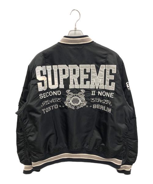 SUPREME（シュプリーム）Supreme (シュプリーム) Second To None MA-1 Jacket ブラック サイズ:XLの古着・服飾アイテム
