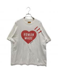 HUMAN MADE（ヒューマンメイド）の古着「ハートプリントTシャツ」｜ホワイト×レッド