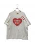 HUMAN MADE（ヒューマンメイド）の古着「ハートプリントTシャツ」｜ホワイト×レッド