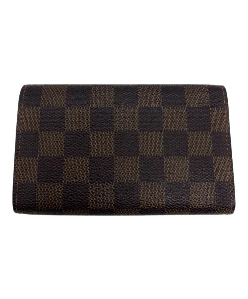 LOUIS VUITTON（ルイ ヴィトン）LOUIS VUITTON (ルイ ヴィトン) ダミエ 2つ折り財布 ブラウンの古着・服飾アイテム