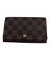 LOUIS VUITTON（ルイ ヴィトン）の古着「ダミエ 2つ折り財布」｜ブラウン