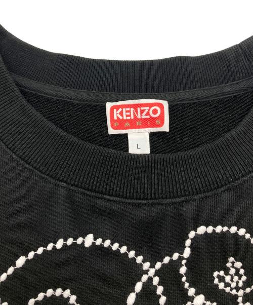 KENZO（ケンゾー）KENZO (ケンゾー) エンブロイダリースウェットシャツ ブラック サイズ:Lの古着・服飾アイテム