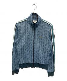 LACOSTE（ラコステ）の古着「モノグラムジャカードトラックジャケット」｜ブルー