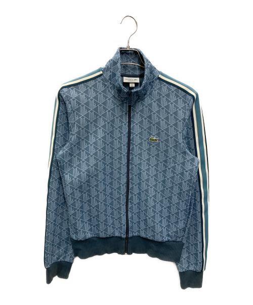LACOSTE（ラコステ）LACOSTE (ラコステ) モノグラムジャカードトラックジャケット ブルー サイズ:3の古着・服飾アイテム