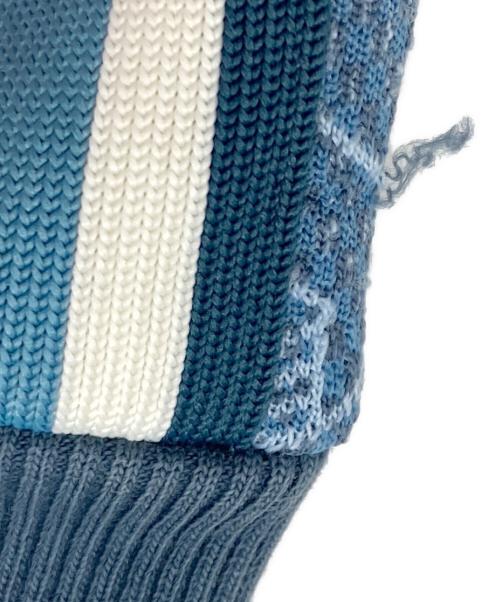 LACOSTE（ラコステ）LACOSTE (ラコステ) モノグラムジャカードトラックジャケット ブルー サイズ:3の古着・服飾アイテム