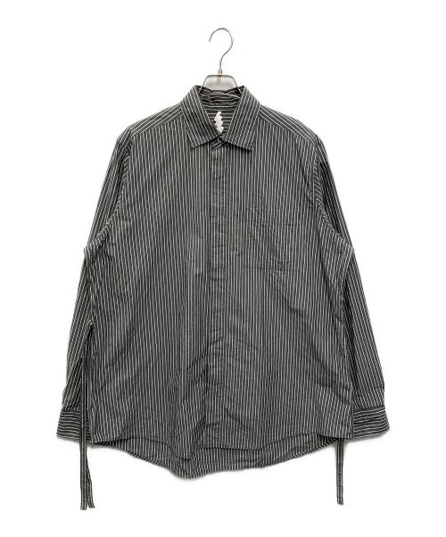 SOSHIOTSUKI（ソウシ オオツキ）SOSHIOTSUKI (ソウシ オオツキ) KIMONO シャツ グレー サイズ:46の古着・服飾アイテム