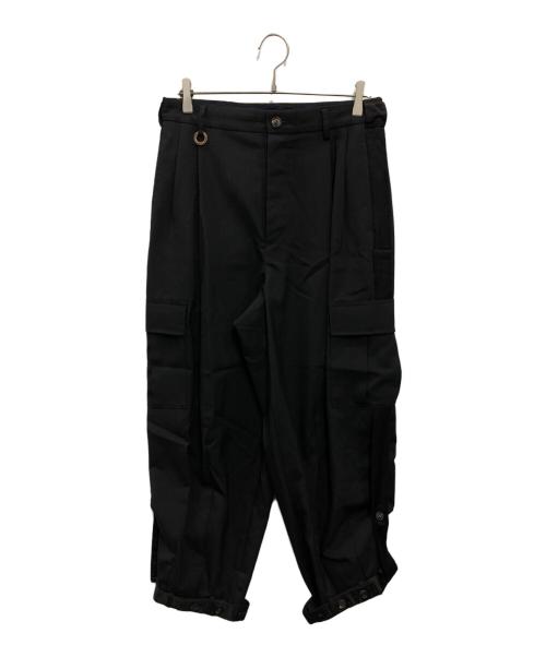 SOSHIOTSUKI（ソウシ オオツキ）SOSHIOTSUKI (ソウシ オオツキ) NORFOLK CARGO TROUSERS ブラック サイズ:46の古着・服飾アイテム