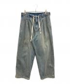 JOURNAL STANDARD relumeジャーナルスタンダード レリューム）の古着「スモーキーデニム 11oz オーバーパンツ」｜インディゴ