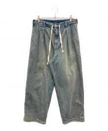 JOURNAL STANDARD relume（ジャーナルスタンダード レリューム）の古着「スモーキーデニム 11oz オーバーパンツ」｜インディゴ