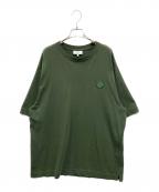 maison kitsuneメゾンキツネ）の古着「BOLD FOX HEAD PATCH OVERSIZE TEE」｜グリーン