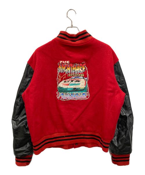 JOHN FORCE（ジョン・フォース）JOHN FORCE (ジョン・フォース) スタジャン レッド サイズ:Mの古着・服飾アイテム