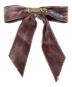 PRADA (プラダ) ベルベット ヘアクリップ ピンク：40000円