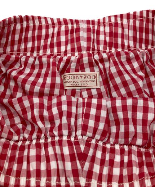 KOOKYZOO（クーキーズー）KOOKYZOO (クーキーズー) ギンガムチェックパンツ レッド サイズ:32の古着・服飾アイテム