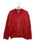 MINAMI ANDERSON（ミナミ アンダーソン）の古着「FRENCH MERINO ROOP SHAGGY CARDIGAN」｜レッド