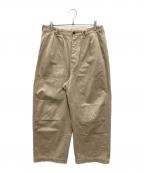 NICENESSナイスネス）の古着「DOUBLE KNEE PANTS HOWERD.L」｜ベージュ