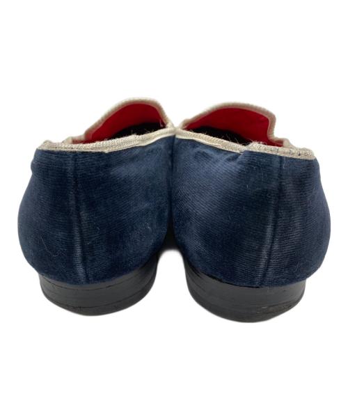 Tricker's（トリッカーズ）Tricker's (トリッカーズ) スカル ベロア シューズ ネイビー サイズ:記載なしの古着・服飾アイテム