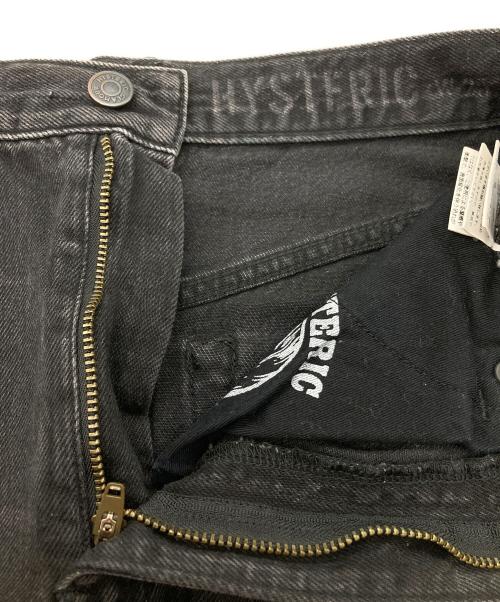 Hysteric Glamour（ヒステリックグラマー）Hysteric Glamour (ヒステリックグラマー) SNAKE LOOP リメイク デニムスカート ブラック サイズ:25の古着・服飾アイテム