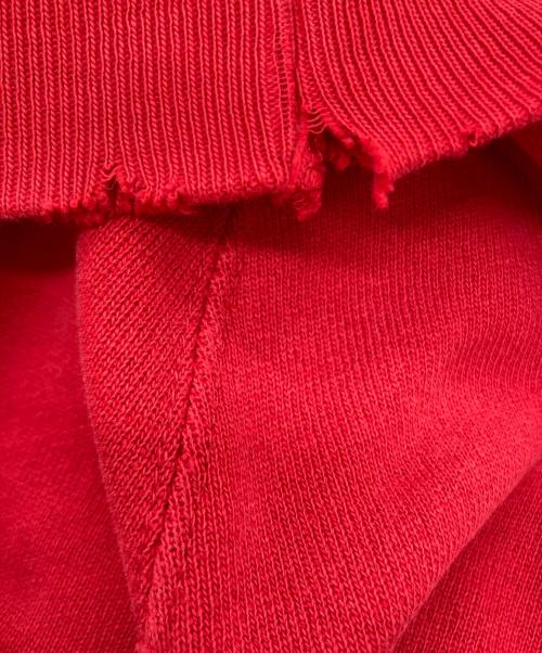 Champion REVERSE WEAVE（チャンピオン リバース ウィーブ）Champion REVERSE WEAVE (チャンピオン リバース ウィーブ) 3段プリント スウェット レッド サイズ:Ｌの古着・服飾アイテム