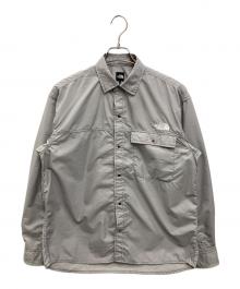 THE NORTH FACE（ザ ノース フェイス）の古着「ロングスリーブヌプシシャツ」｜レッド