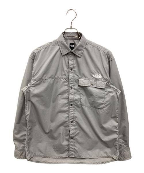 THE NORTH FACE（ザ ノース フェイス）THE NORTH FACE (ザ ノース フェイス) ロングスリーブヌプシシャツ レッド サイズ:Sの古着・服飾アイテム