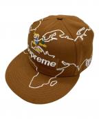SUPREME×New Eraシュプリーム×ニューエラ）の古着「Worldwide Box Logo」｜ブラウン