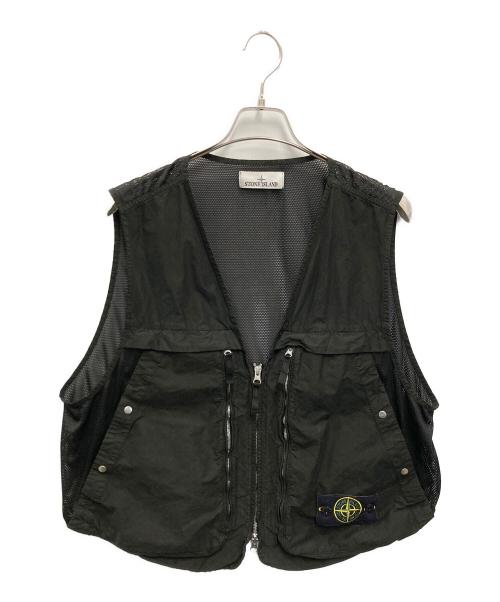 STONE ISLAND（ストーンアイランド）STONE ISLAND (ストーンアイランド) David Light-TC POLY NET ブラック サイズ:Lの古着・服飾アイテム