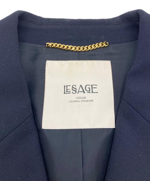 journal standard L'essage（ジャーナルスタンダード レサージュ）journal standard L'essage (ジャーナルスタンダード レサージュ) ヴィスポリオーナメントボタンベスト ネイビー サイズ:FREEの古着・服飾アイテム