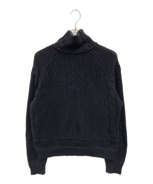 NICENESS（ナイスネス）NICENESS (ナイスネス) PICKFORD ドライバーズニット ネイビー サイズ:Lの古着・服飾アイテム