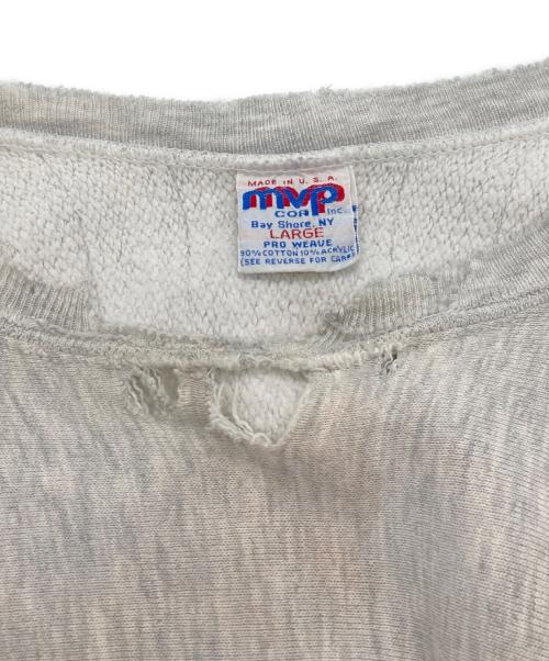 M.V.P.（エムブイイピー）M.V.P. (エムブイイピー) プリントスウェット グレー サイズ:Lの古着・服飾アイテム