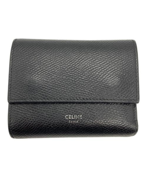 CELINE（セリーヌ）CELINE (セリーヌ) スモールトリフォールドウォレット ブラックの古着・服飾アイテム