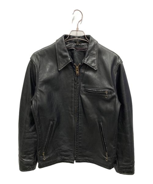 Schott（ショット）Schott (ショット) レザートラッカージャケット ブラック サイズ:36の古着・服飾アイテム