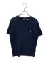 POLO RALPH LAUREN（ポロ・ラルフローレン）の古着「半袖ケーブルニット」｜ネイビー