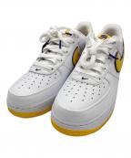 NIKEナイキ）の古着「Kobe Bryant×Air Force 1 Low Retro QS "Varsity Maize and Varsity Purple"」｜ホワイト×イエロー