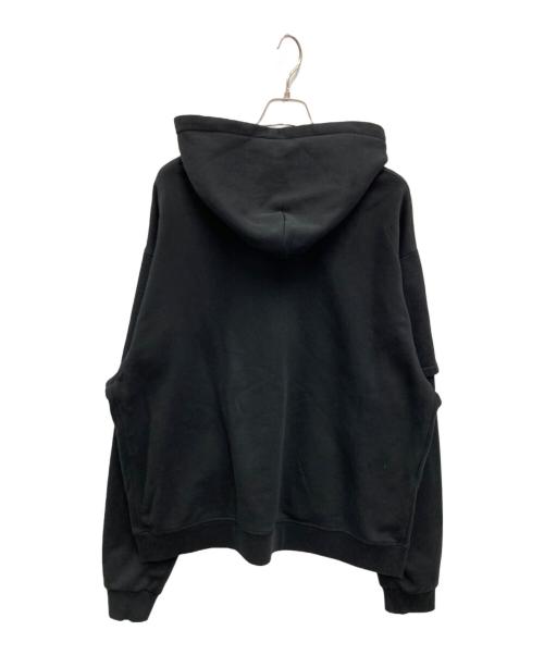 ACRONYM（アクロニウム）ACRONYM (アクロニウム) ORGANIC COTTON HOODED SWEATSHIRT ブラック サイズ:XLの古着・服飾アイテム