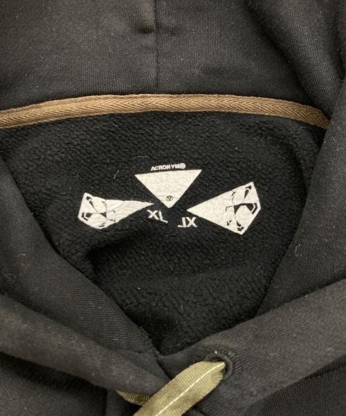 ACRONYM（アクロニウム）ACRONYM (アクロニウム) ORGANIC COTTON HOODED SWEATSHIRT ブラック サイズ:XLの古着・服飾アイテム