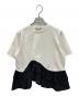 HeRIN.CYE（ヘリンドットサイ）の古着「Frill hem ponte tops」｜ホワイト