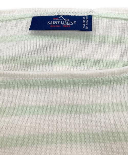 SAINT JAMES（セントジェームス）SAINT JAMES (セントジェームス) OUESSANT バスクシャツ 黄緑 サイズ:5 未使用品の古着・服飾アイテム