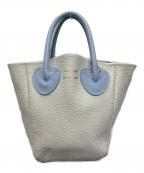 YOUNG & OLSEN The DRYGOODS STORE×TOMORROW LANDヤングアンドオルセン ザ ドライグッズストア×トゥモローランド）の古着「別注PETITE LEATHER トートバッグ」｜ブルー
