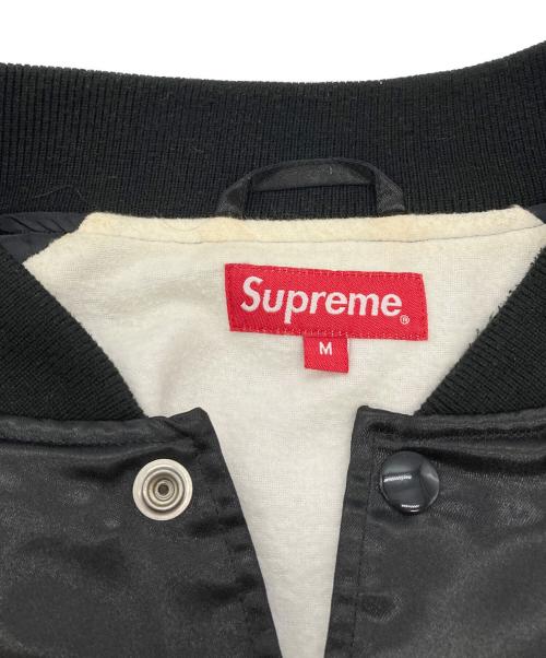 SUPREME（シュプリーム）Supreme (シュプリーム) BETTY BOOP (ベティー・ブープ) Satin Club Jacket ブラック サイズ:Mの古着・服飾アイテム