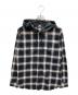 Supreme（シュプリーム）の古着「Satin Hooded Flannel Shirt」｜ブラック