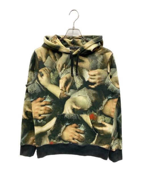 SUPREME（シュプリーム）Supreme (シュプリーム) UNDERCOVER (アンダーカバー) Hand Hooded Sweatshirt グリーン サイズ:Sの古着・服飾アイテム