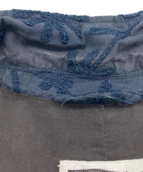Engineered Garments（エンジニアド ガーメンツ）Engineered Garments (エンジニアド ガーメンツ) 花柄刺繍 テーラードジャケット ネイビー サイズ:Lの古着・服飾アイテム
