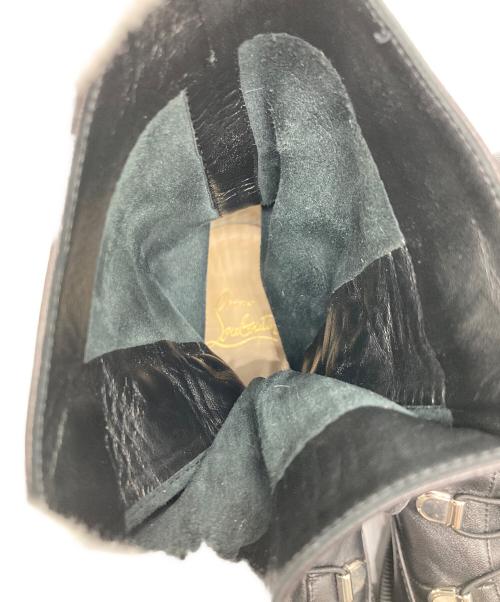 Christian Louboutin（クリスチャン・ルブタン）Christian Louboutin (クリスチャン・ルブタン) Horse Guardsチェーンレザーブーツ ブラック サイズ:36の古着・服飾アイテム