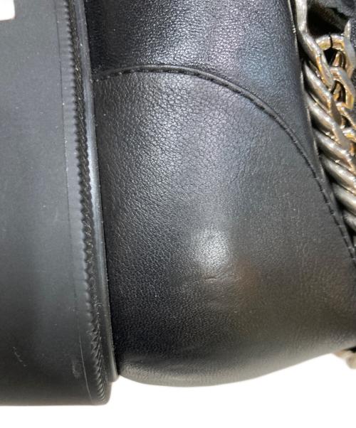 Christian Louboutin（クリスチャン・ルブタン）Christian Louboutin (クリスチャン・ルブタン) Horse Guardsチェーンレザーブーツ ブラック サイズ:36の古着・服飾アイテム