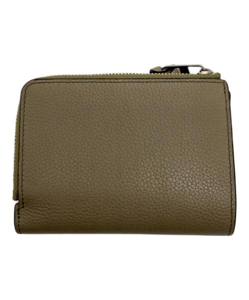 LOEWE（ロエベ）LOEWE (ロエベ) スリムジップ バイフォールド ベージュ×カーキの古着・服飾アイテム